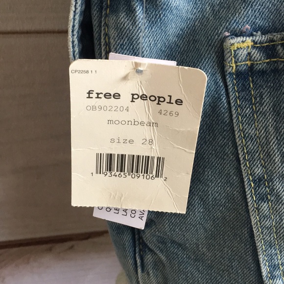 Free People Moonbeam Denim Shortalls - Picture 5 of 8